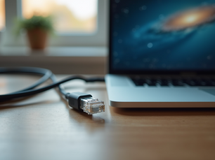Laptop network connection