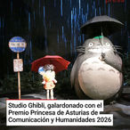 Studio Ghibli. Premio Princesa de Asturias de Comunicación y Humanidades 2026