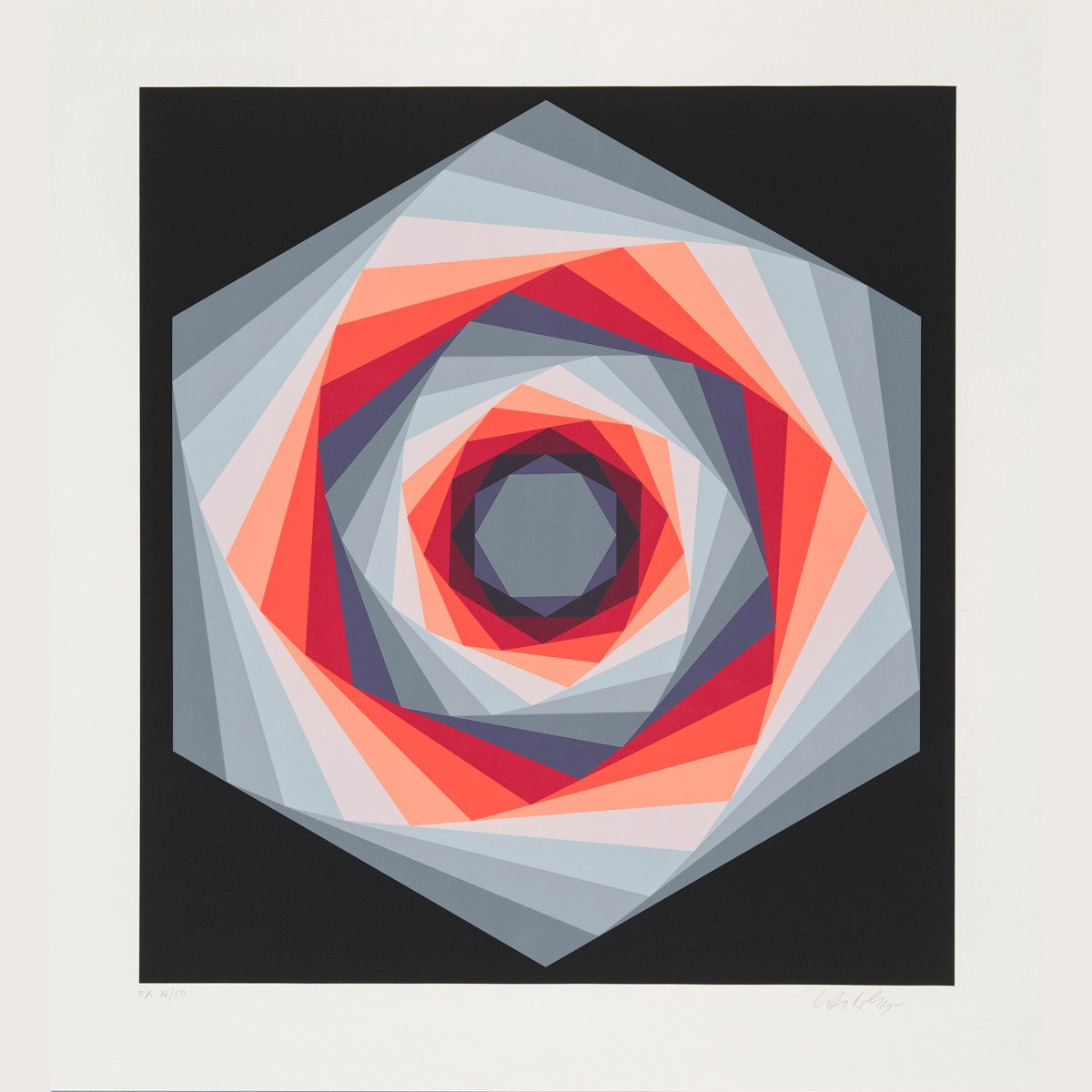 Sérigraphie Vasarely Kaglo III