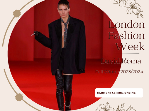Impressions from London Fashion Week, David Koma RTW Fall 2023