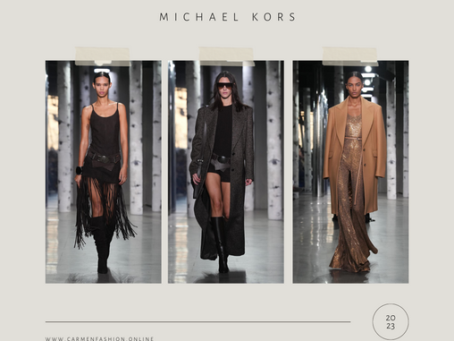 The inspiration behind the collection - Michael Kors, NYFW FW 2023/2024