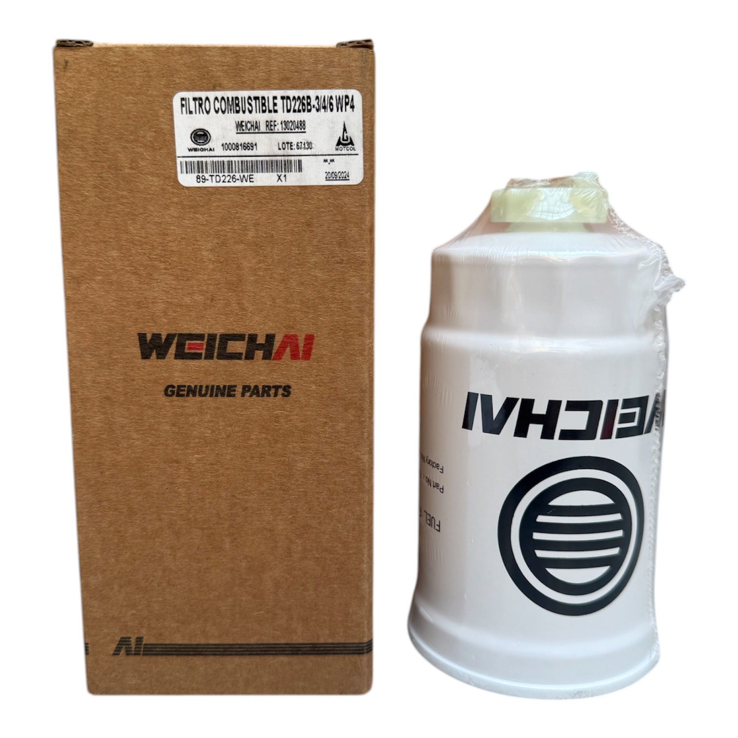 Filtro de aceite Weichai TD226B-6 / WD615 / WP4