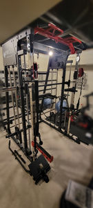 Assembling Mikolo Smith Machine Home Gym, 2200 lbs Power Rack Cage with Cable Crossover, Weight Bar, 360° Landmine, Barbell Holders and Other Attachments, Total Body Strength Training Cage