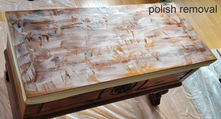 Refinishing the top of a wooden chest