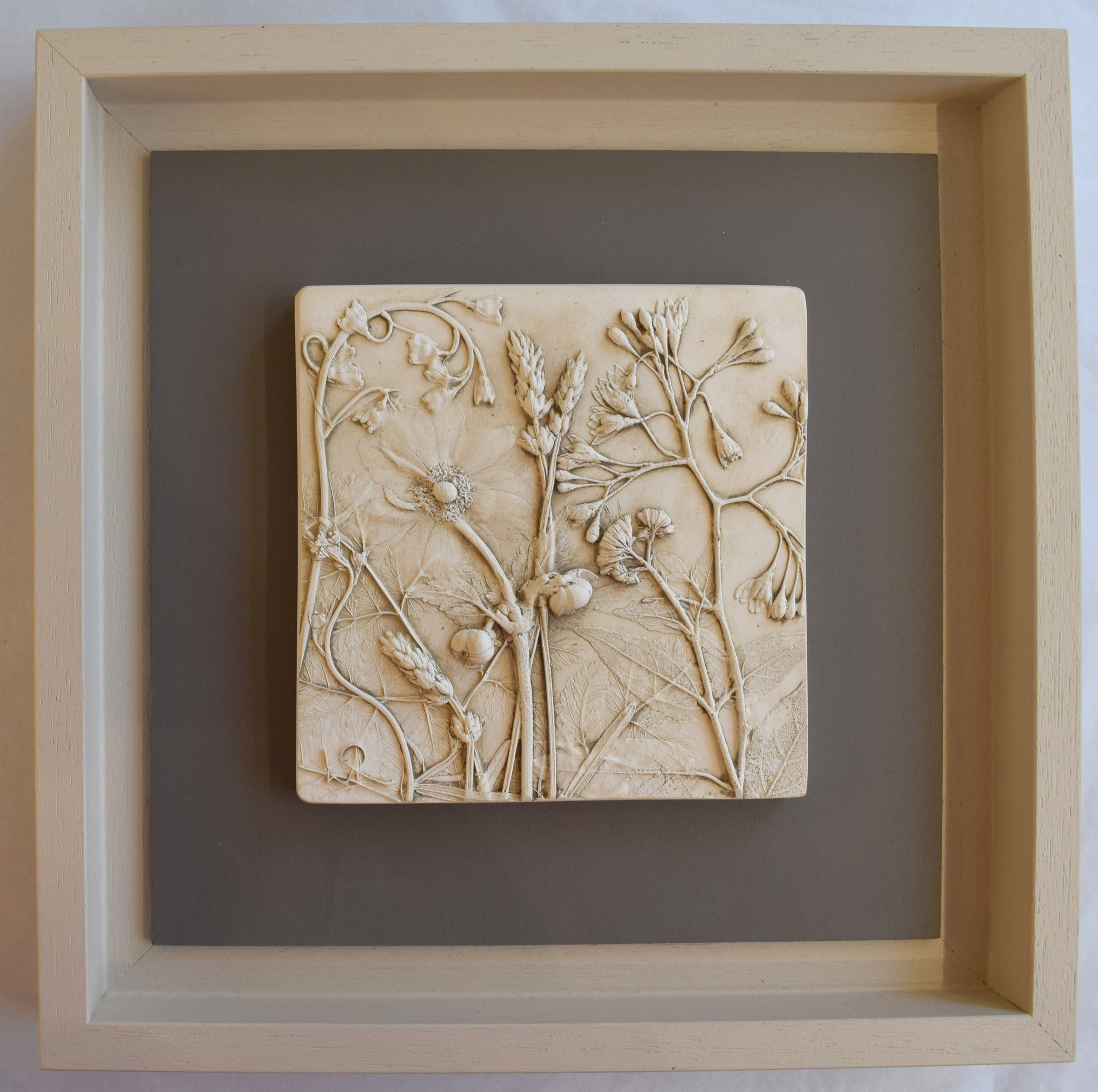 Late summer garden Glimpses, framed.