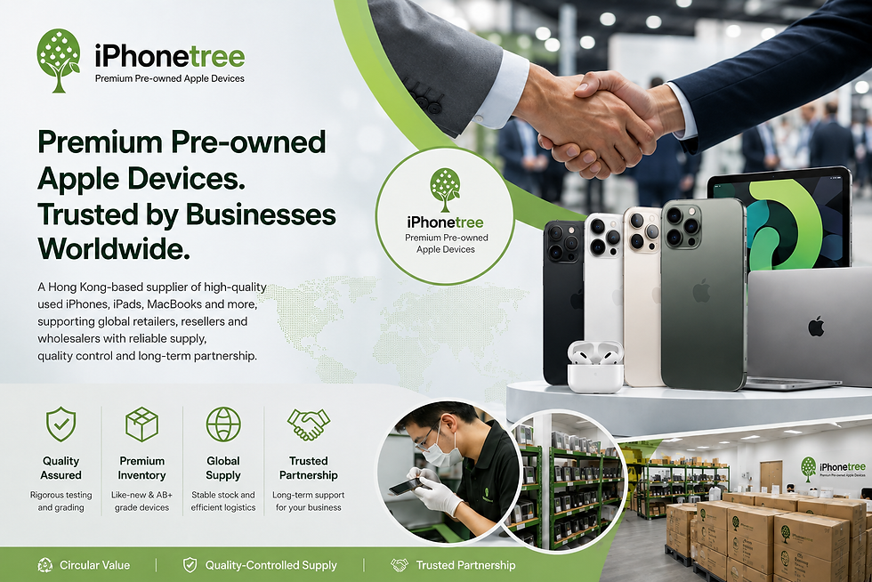 Premium pre-owned Apple devices supplied by iPhonetree