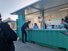 Peter Crouch At Plain Ham Meeting Doreen!