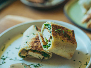 Posne tortilje sa humusom i tofu sirom!