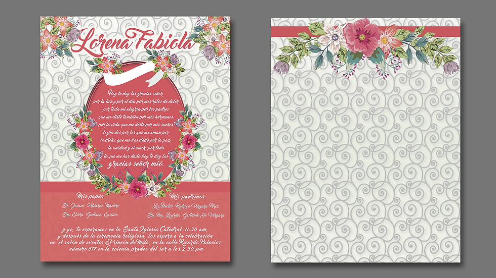 Miniatura: Invitaciones personalizadas sencillas