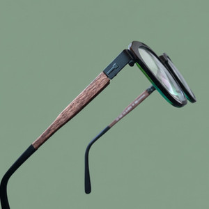 Lunettes MALt avec branches en bois collection homme opticien Laeken Bruxelles