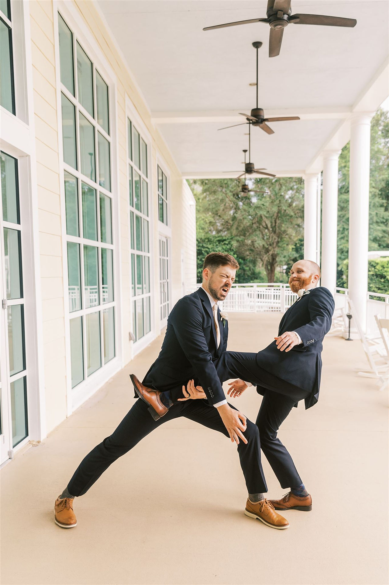 groom and groomsman