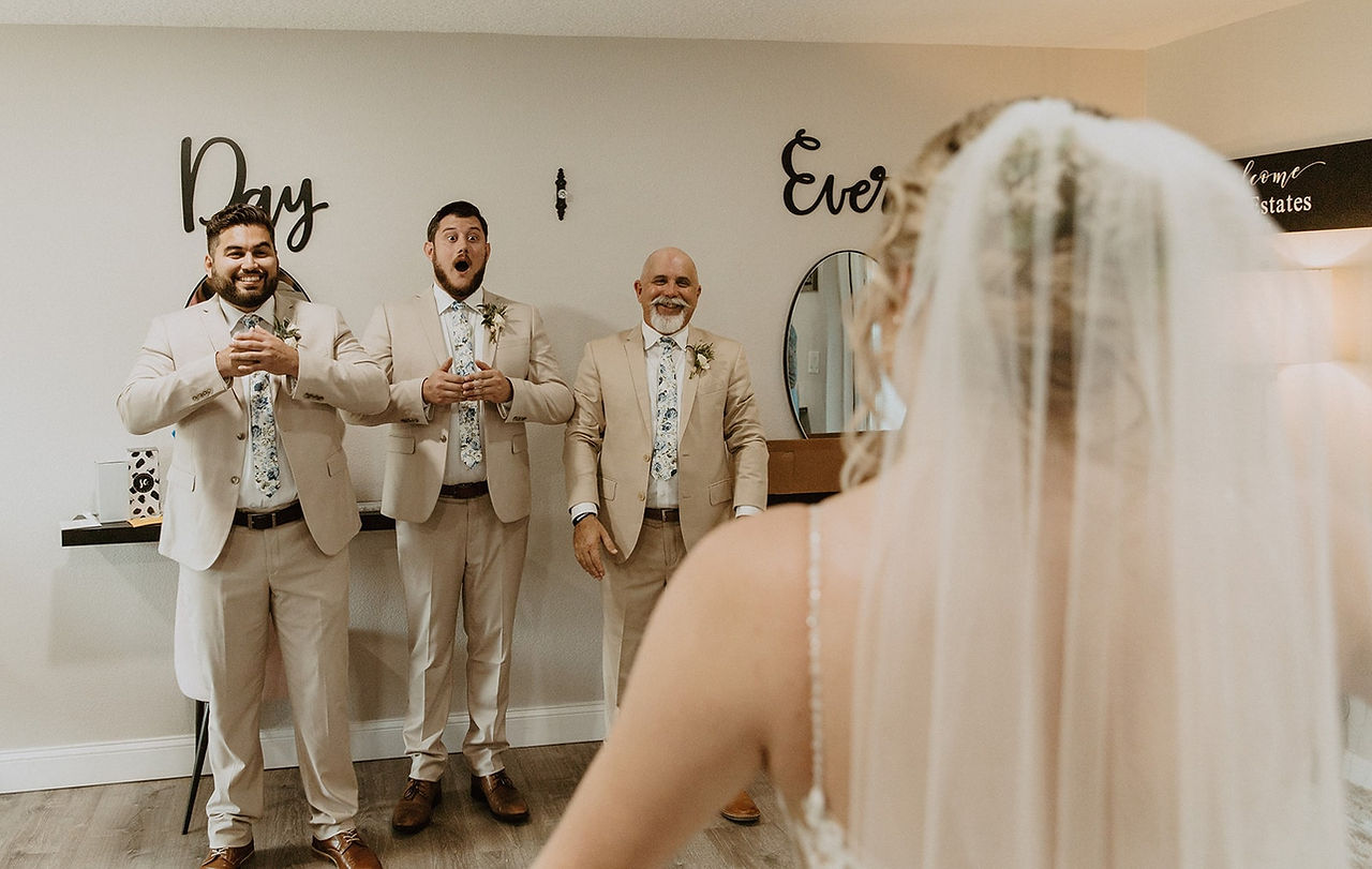 groomsmen first look