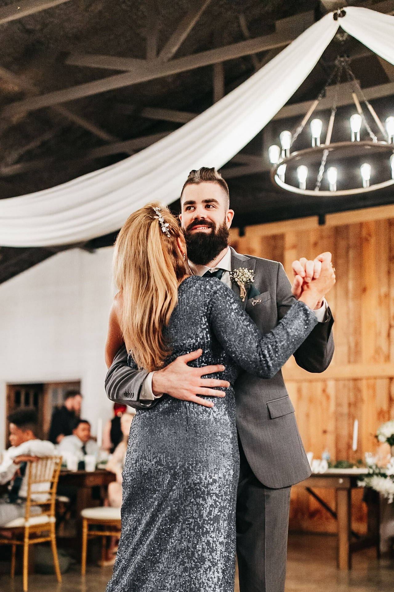 mother and son dance