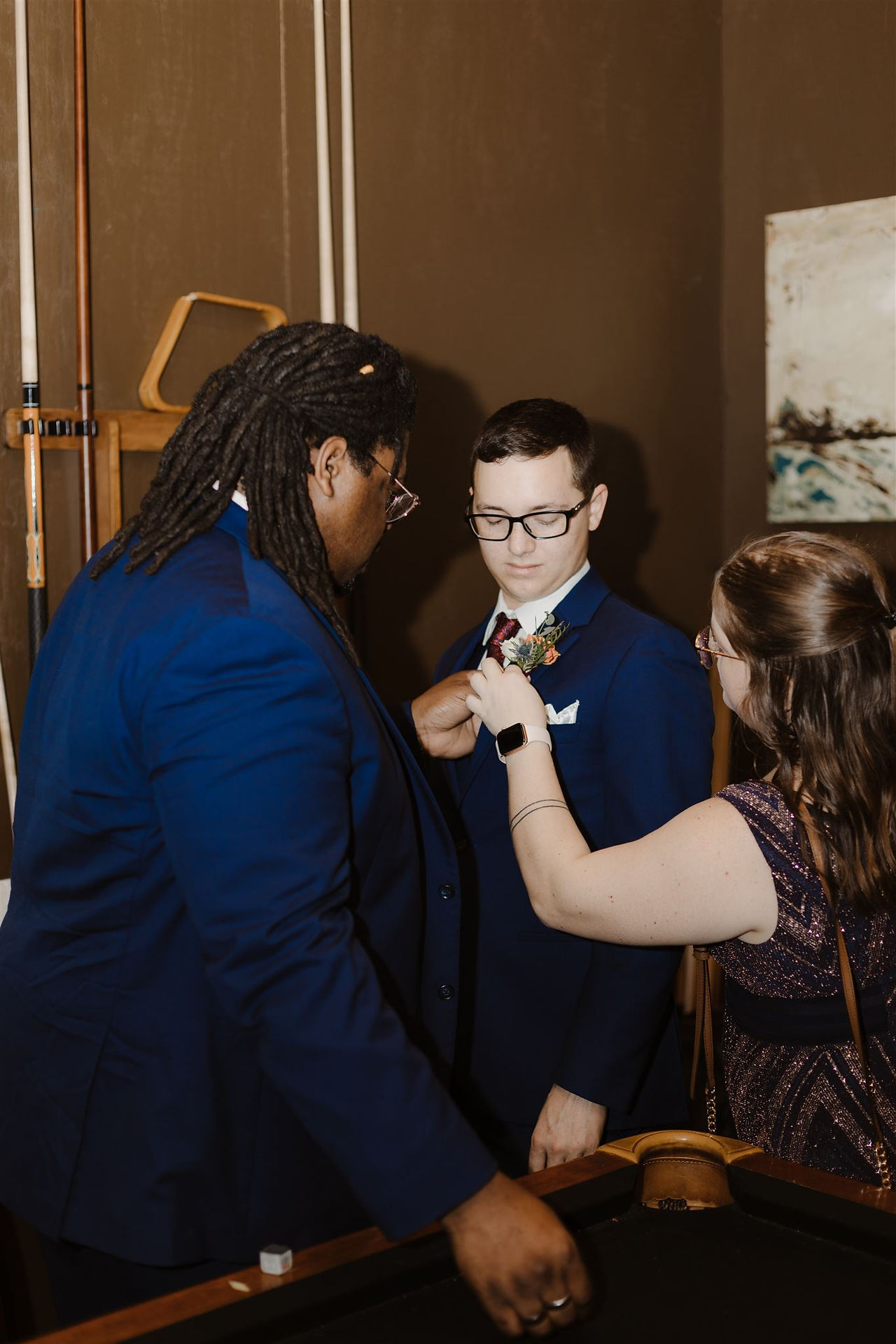 Grooms' boutonniere