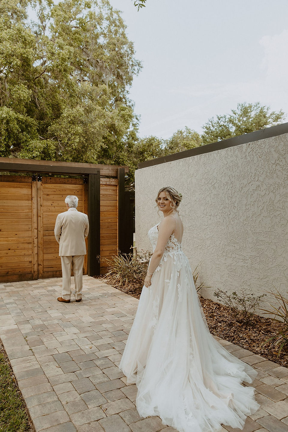 father of the bride first look