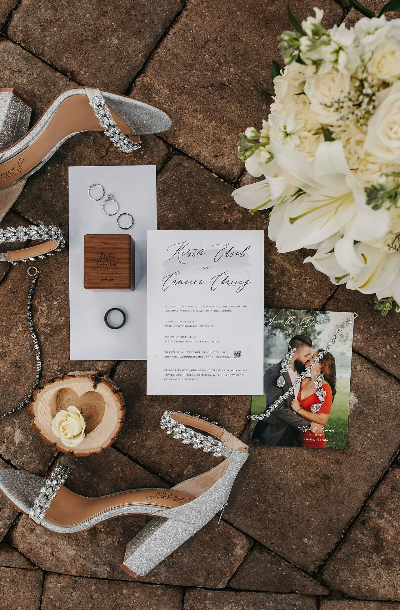 wedding detail flatlay