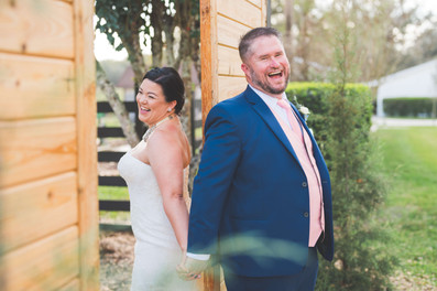 Bride and Groom First Touch