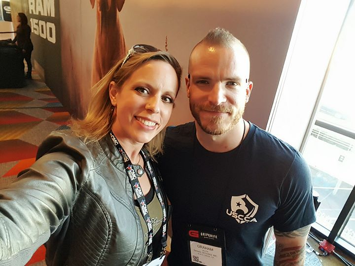 Hanging out at the USCCA booth with this