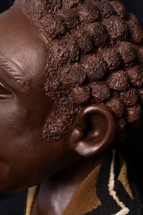 Hand-Carved Clay Hair