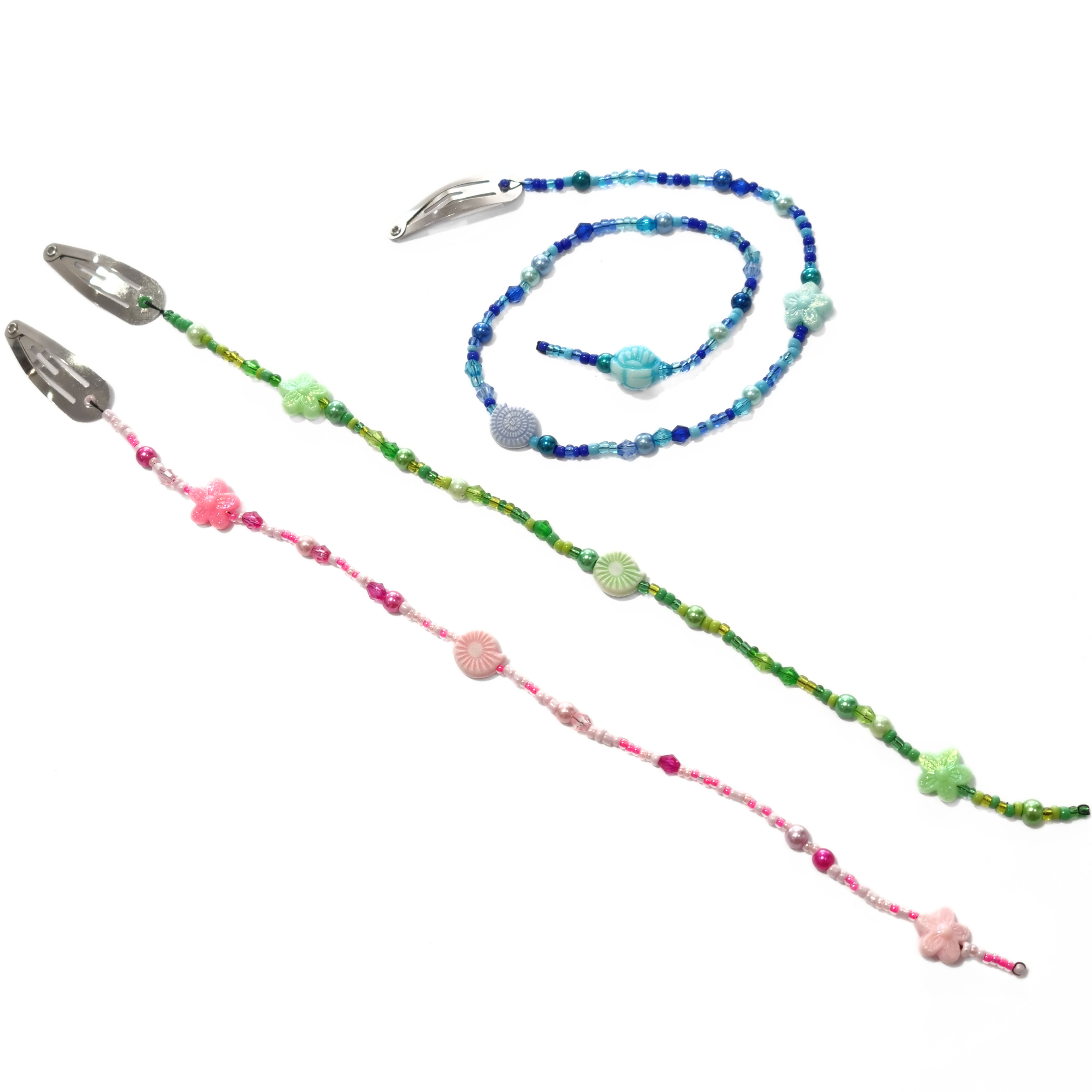 Barrette tresse en perles
