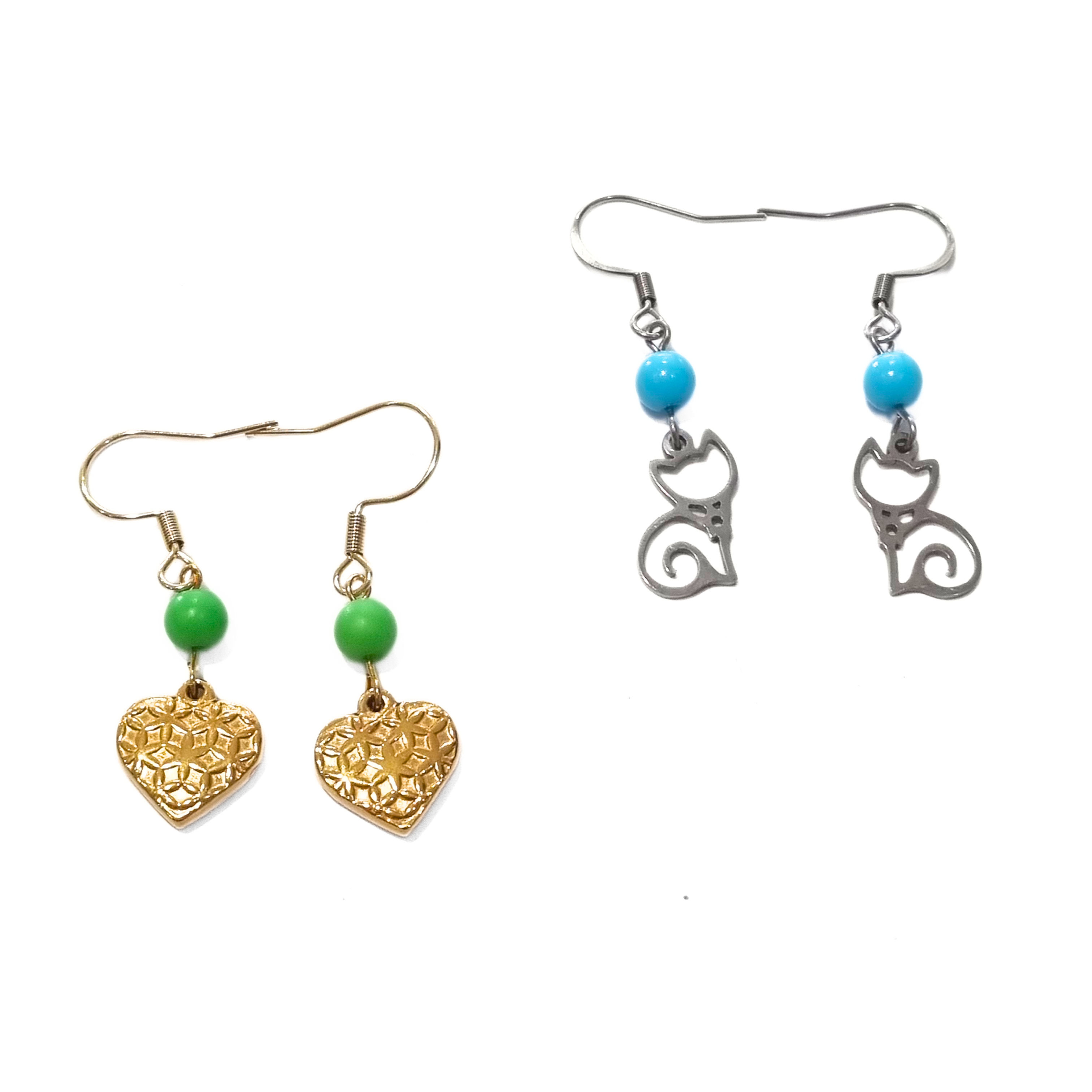 Boucles d'oreille perle et pendentif