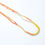 Miniature : Collier long en perles de verre, jaune et orange. En sautoir ou en double rang. Couleurs personnalisables