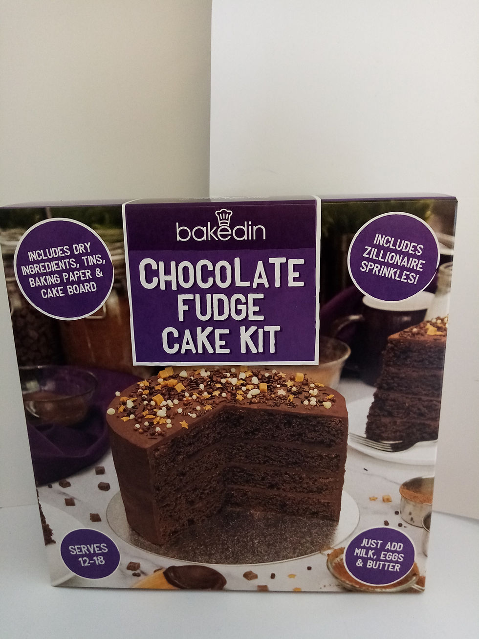 Thumbnail: Bakedin chocolate fudge cake kit