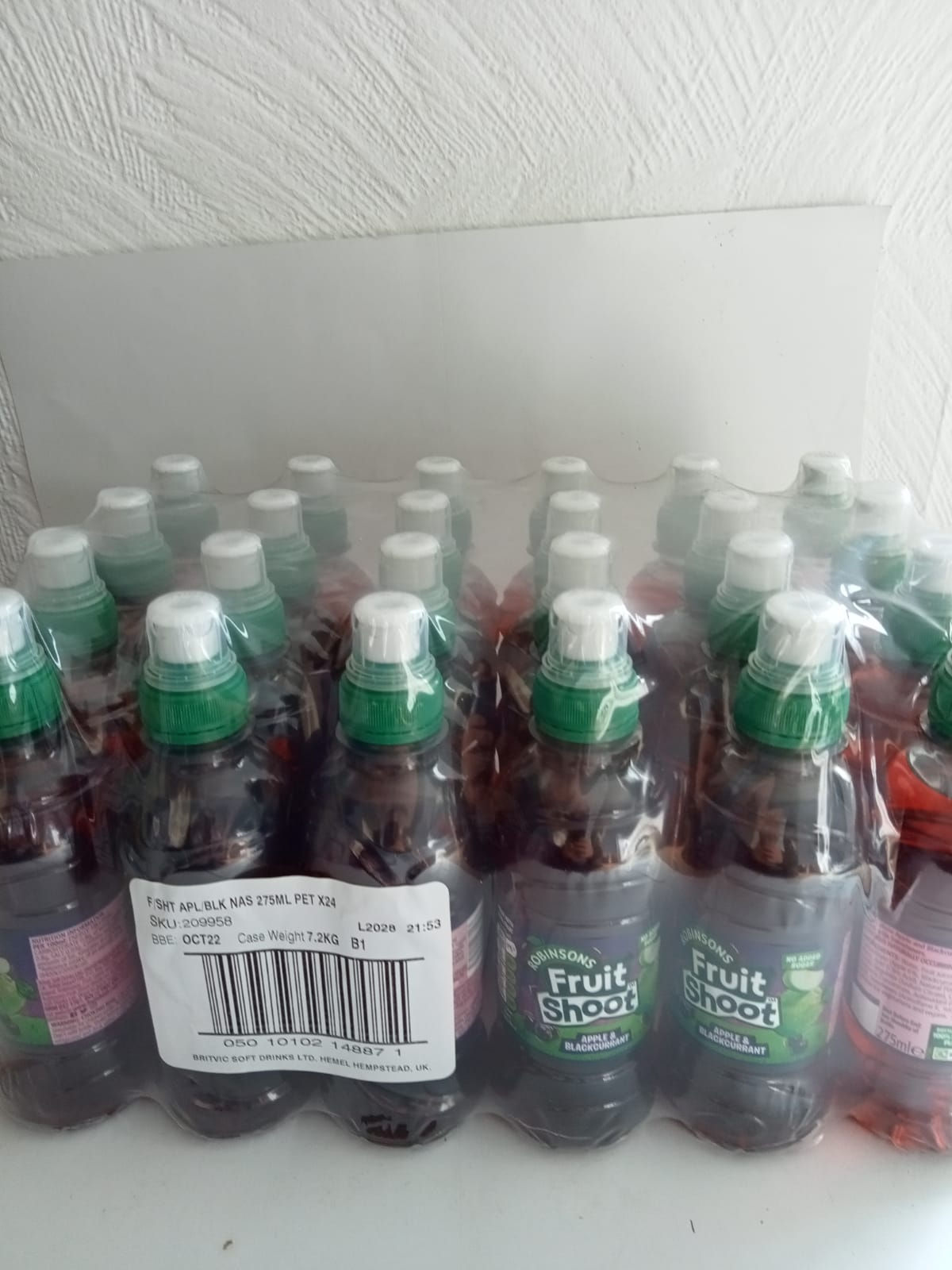 Robinson's fruit shoot apple and blackcurrant 