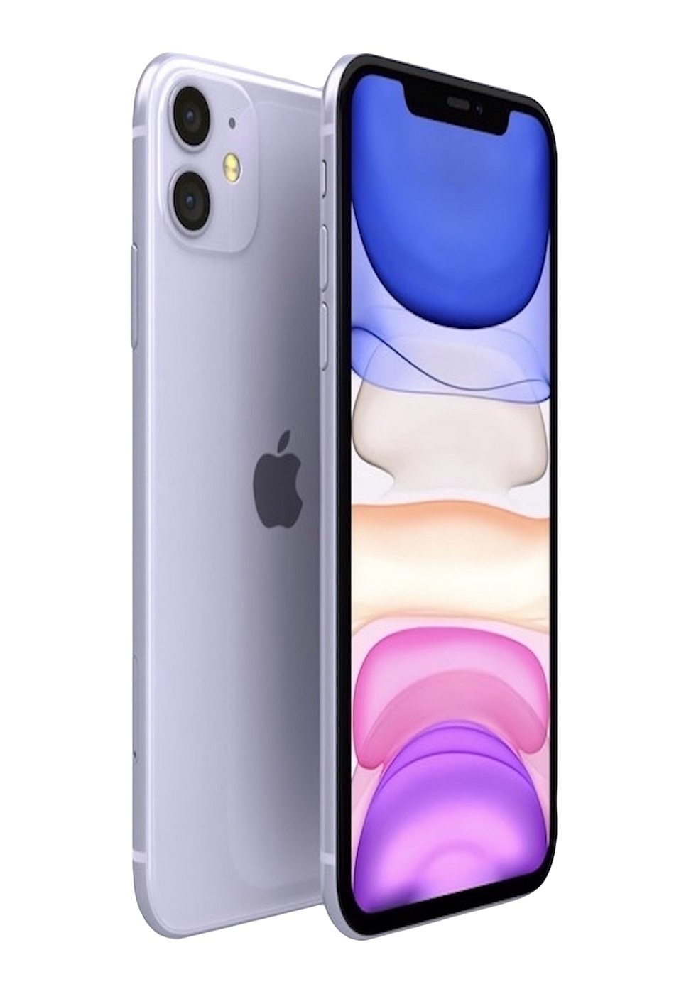 iPhone 11 - Purple front and back view