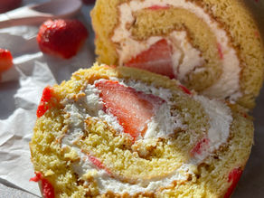 Swiss roll cake para San Valentín