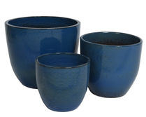 Matteo Outdoor Ceramic Pots in 3 sizes - Blue