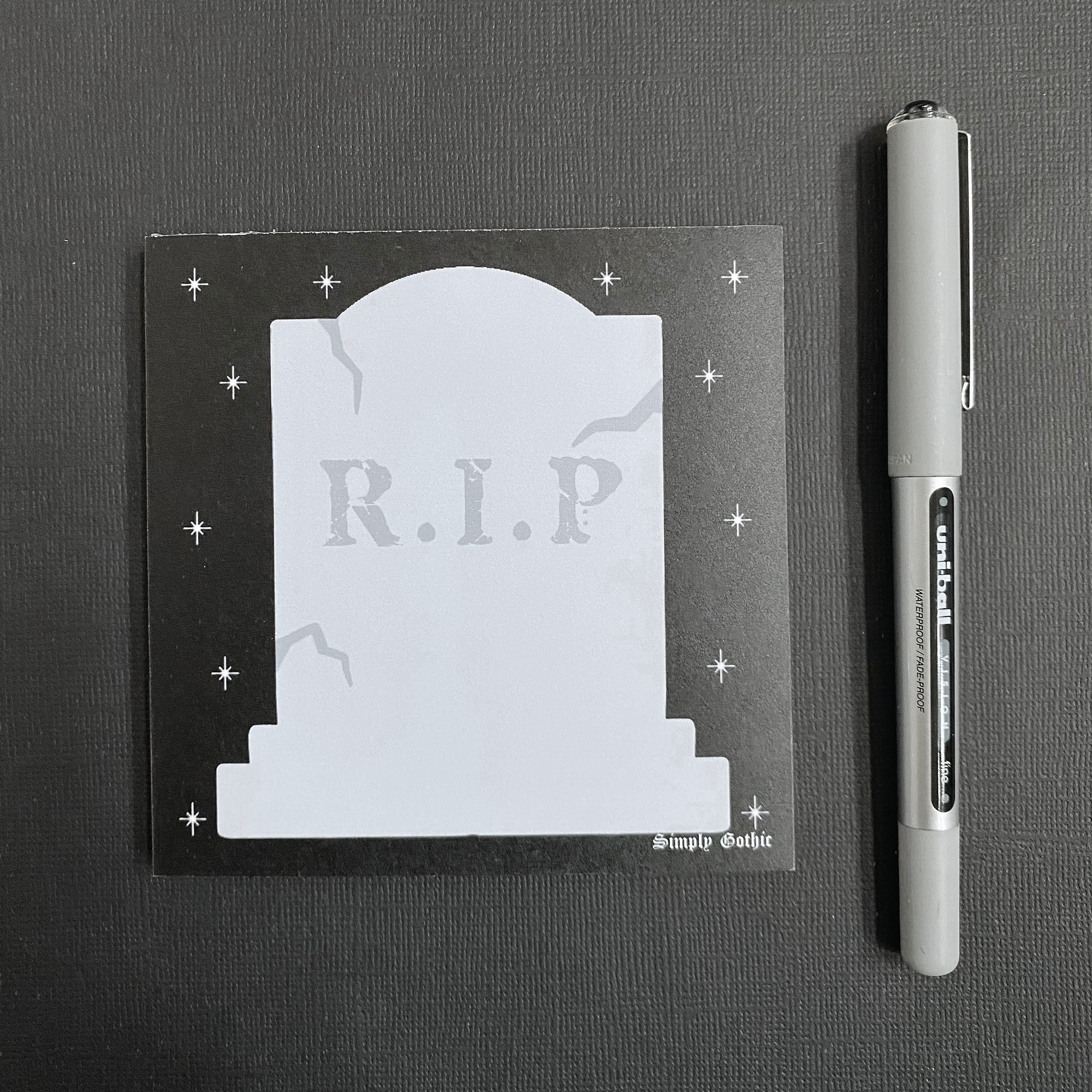 Gothic Grave Memo Pad