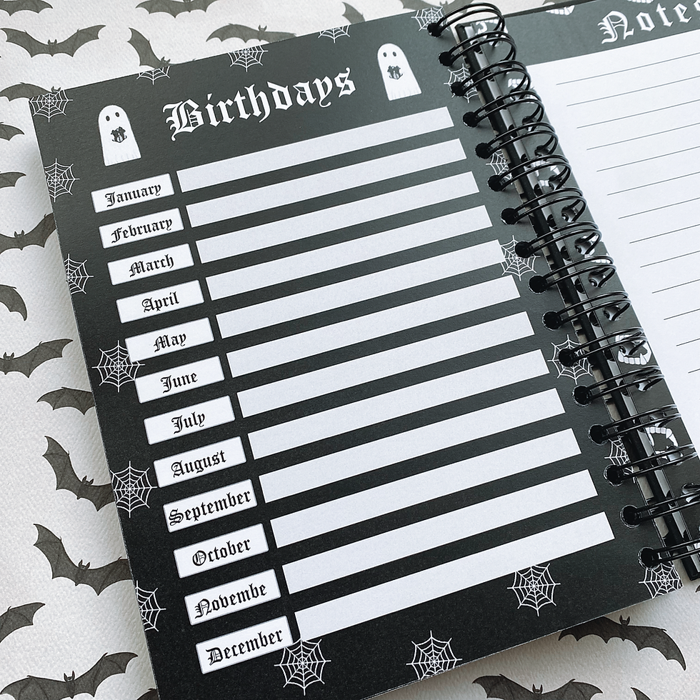 Thumbnail: The Stationery Addict - Bundle of Gothic Planners and stickers