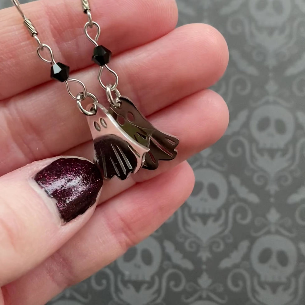 Thumbnail: Gothic Sheet Ghost Earrings