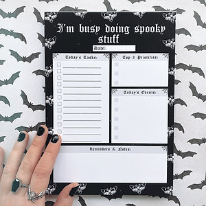 Gothic 'Spooky Stuff' Daily Desk Planner