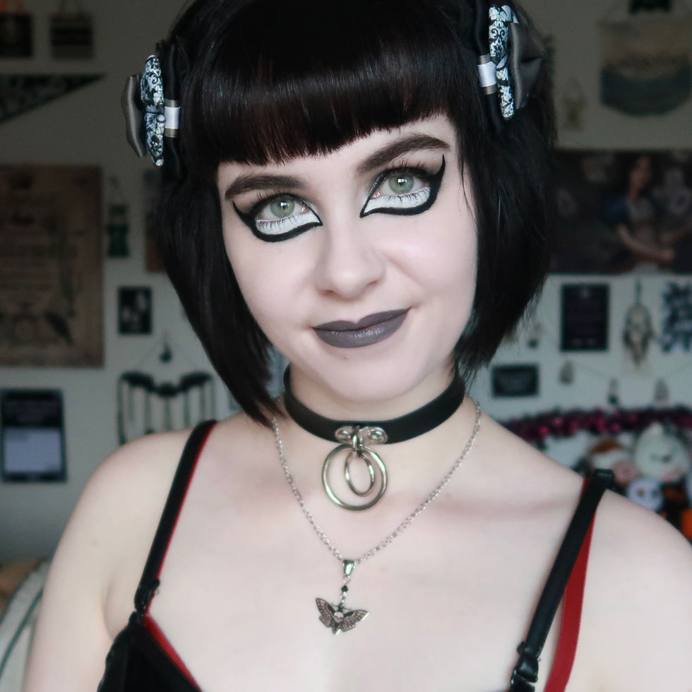 Thumbnail: Gothic Death Head Moth Necklace