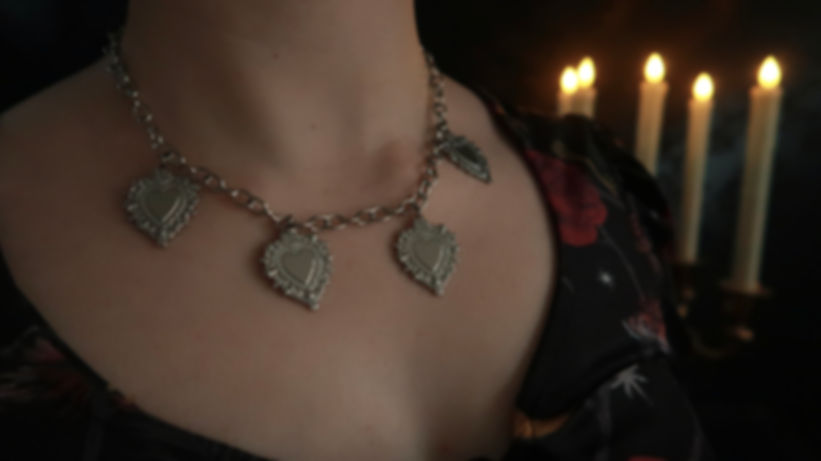 Gothic 'Court of Hearts' Necklace