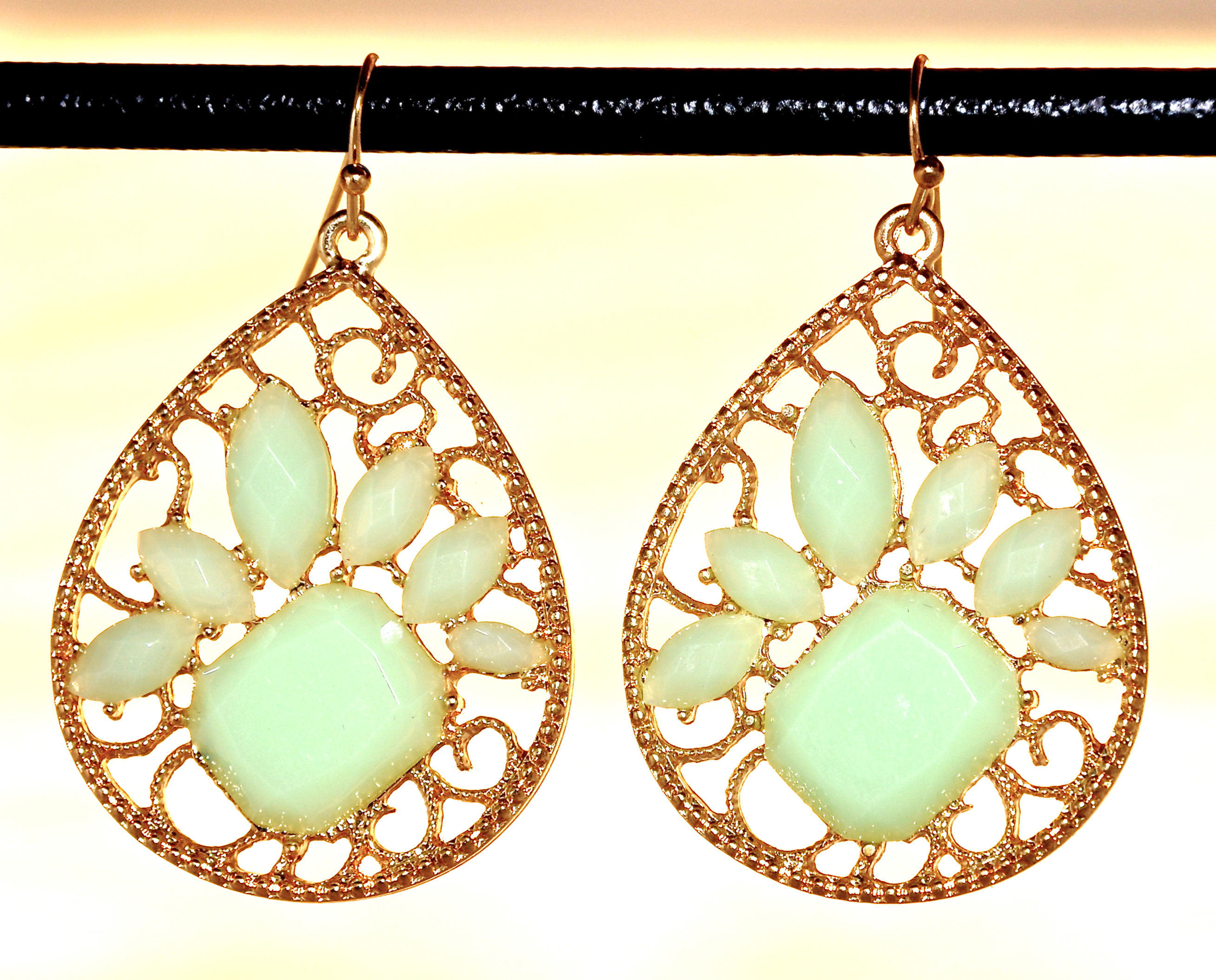 Gold Plated Crystal Earrings