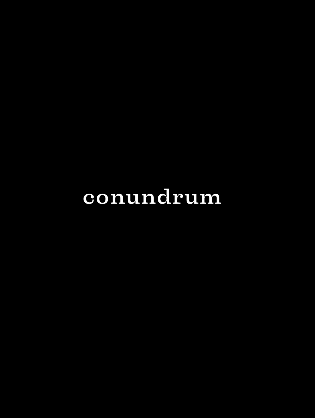Conundrum - Jane Paris