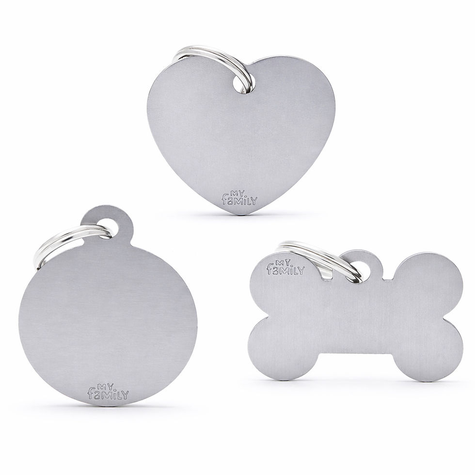 Thumbnail: Dog ID Tag | Free Engraving | Bone | Heart | Circle