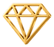 Diamante dourado facetado em 3D-4.png