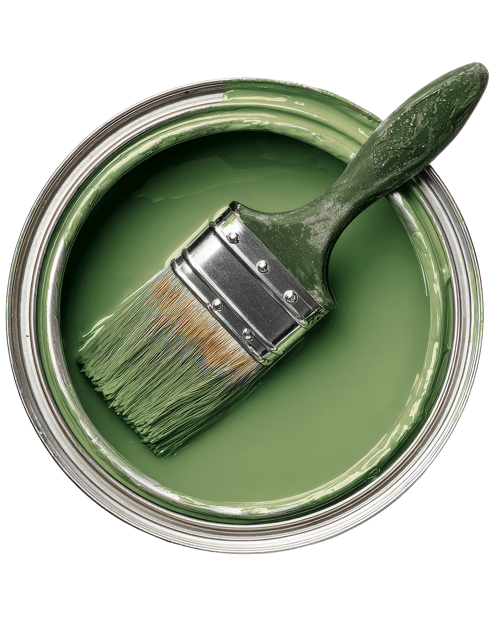 sage green paint can