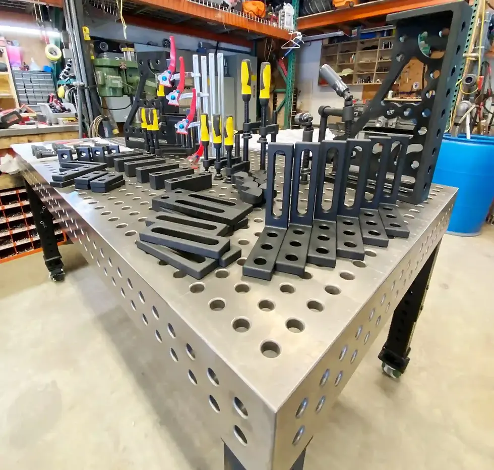 system 28 welding table hole pattern 28mm holes 100mm grid precision machining surface