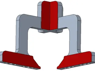 3-axis square welding table fixture front view for accurate three-direction clamping and positioning