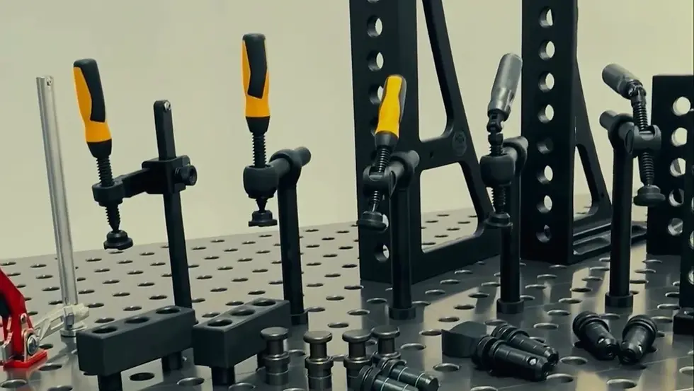 DCT welding table and fixture tools for repeatable welding production