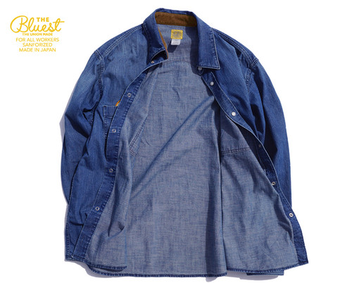 GREENEBAUM Overalls ダークブルー デニムシャツ file.jpg