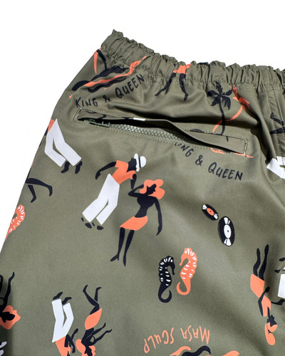 ALOHABLOSSOM KING&QUEEN BEACH SHORTS ② KING&QUEEN BEACH SHORTS KHAKI – Alohablossom