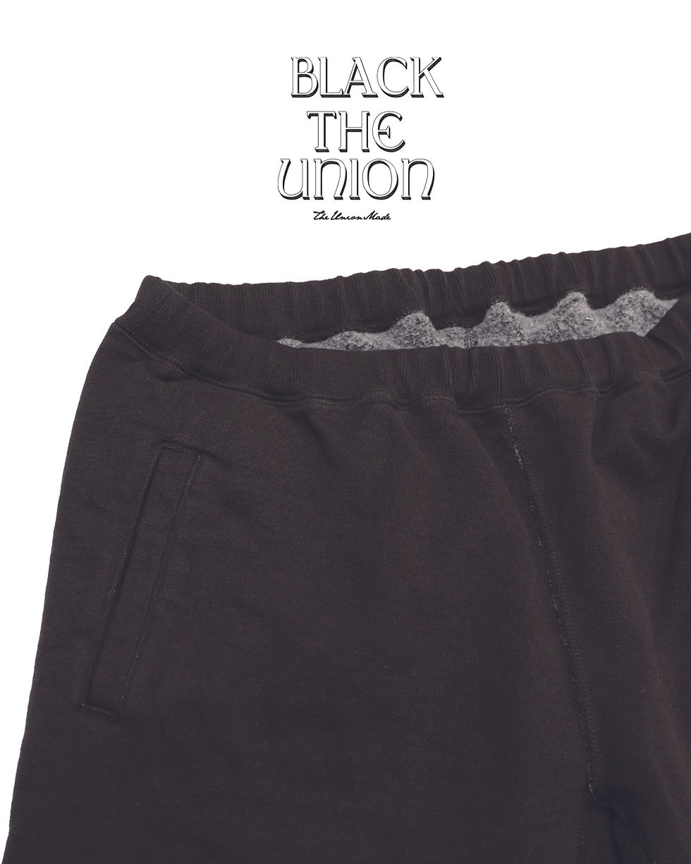 サムネイル： “CP-RIB SWEAT PANTS”  BLACK　THE UNION / THE FABRIC