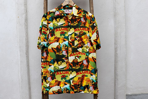 アロハブロッサム 激レア アロハブロッサム フラガールアロハシャツ アロハブロッサム 激レア アロハブロッサム フラガールアロハシャツ