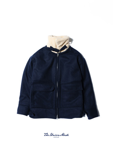 the union the fabric ジャケット TREE W JACKET” <navy> 【THE UNION】 【THE FABRIC】